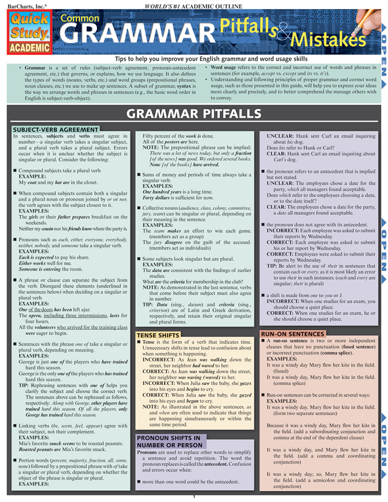 QuickStudy  GED Test Prep: Reasoning Through Language Arts Laminated – CM  School Supply