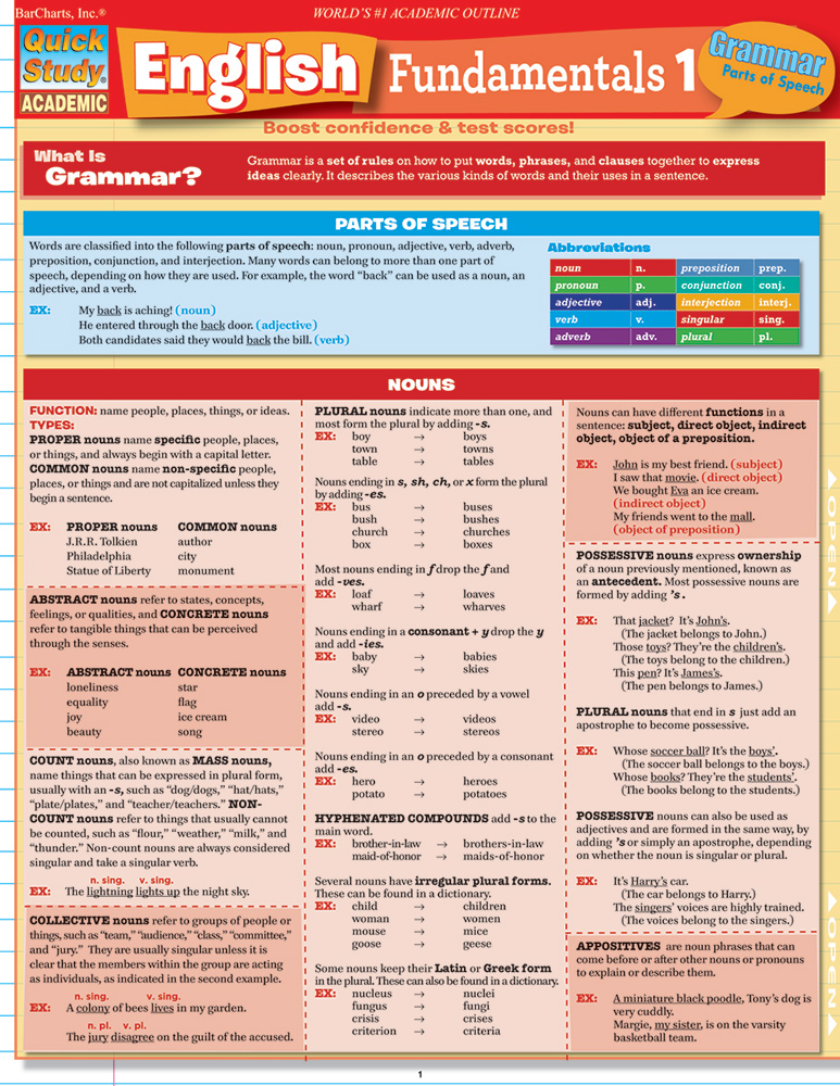 English Fundamentals 1: Grammar