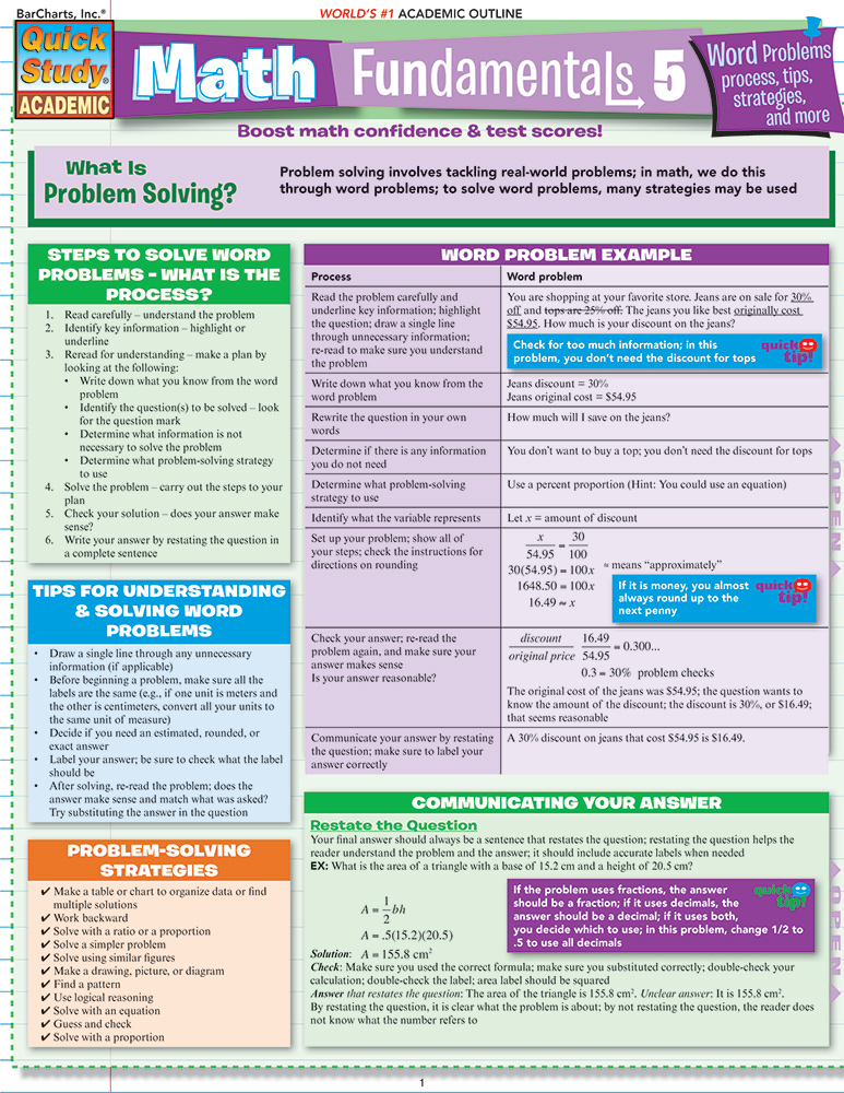 Math Fundamentals 5 - Word Problems